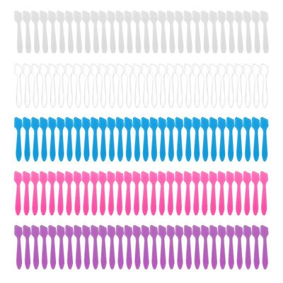 150 Pack MINI Makeup Spatulas, Reusable Cream Tip Spatulas Frosted Cosmetic Spatulas Scoops by Accmor