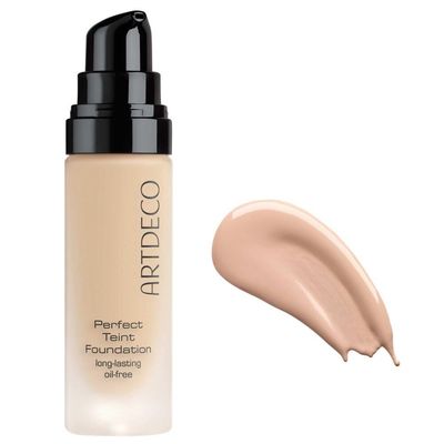 ARTDECO Perfect Teint Foundation - Soft Vanilla N12 - Lightweight Liquid Formula - Medium to Full Coverage - Without Mask-Like Effect - Conceals Imperfections - Vegan Makeup - Hyaluron - 0.67 Fl Oz