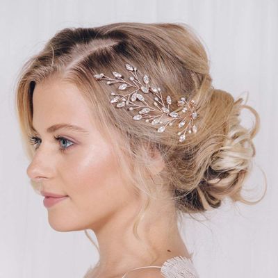 Kercisbeauty Handmade Wedding Hair Pins for Bride Crystal Pearl Hair Accessory Bridal Hair Dress Bobby Pins 3PCS (Silver)