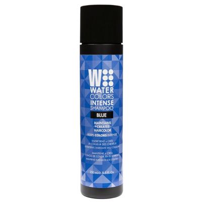 Watercolors INTENSE Semi Permanet Color Depositing Shampoo. Sulfate &amp; Paraben Free to Maintain &amp; Enhance Hair Color 8 fl oz - BLUE