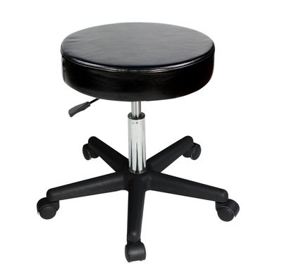 Master Massage Beauty Rolling Swivel Hydraulic Stool, Black Luster