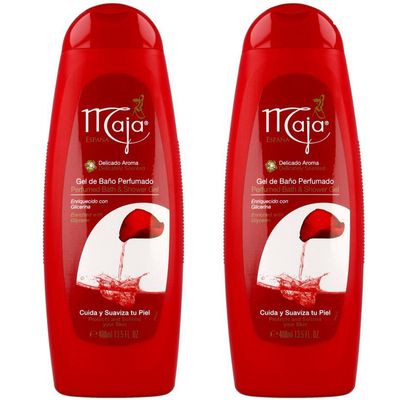 Maja Bath and Shower Gel-Gel De Bano Perfumado 13.5 oz. 2-PACK