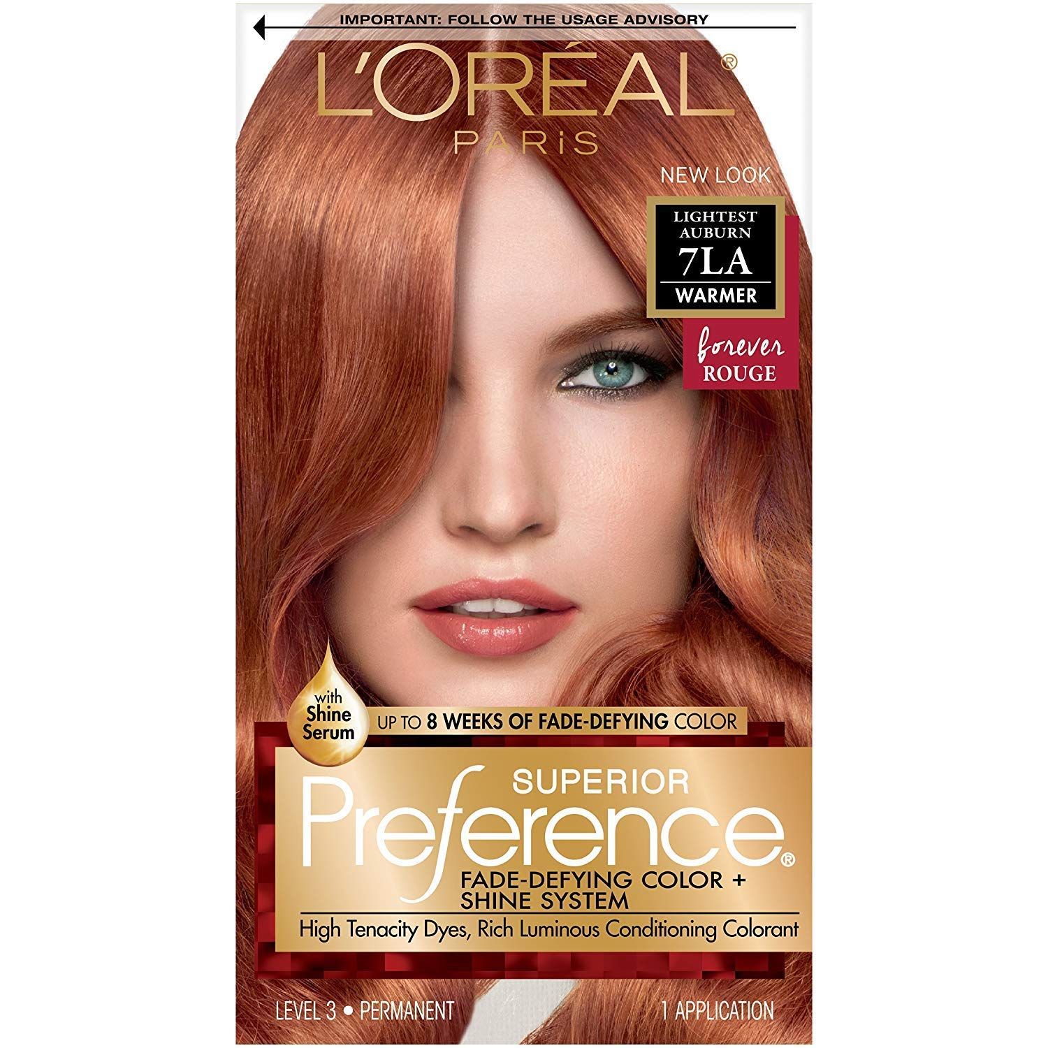 L&#39;Oreal Superior Preference - 7LA Lightest Auburn (Warmer) 1 Each (Pack of 3)