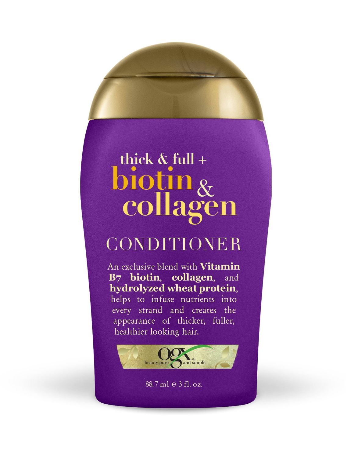 OGX Thick &amp; Full + Biotin &amp; Collagen Conditioner, 3 Ounce Trial Size