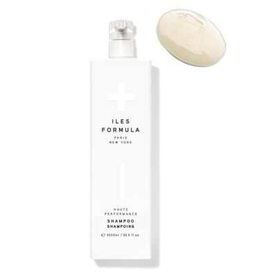 ILES FORMULA Haute Performance Sulfate Free Shampoo - Deep Cleanse, Volumize and Detangle + Stops Hair Breakage, Color &amp; Extension Safe - For All Ages &amp; Hair Types, 34 Fl Oz (1L)