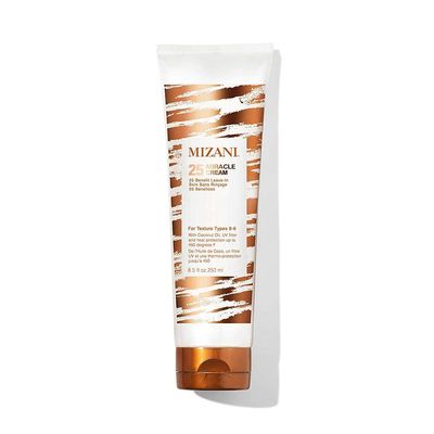 Mizani 25 Miracle Leave-In Cream | Adds Lightweight Moisture &amp; Touchable Softness | Heat Protectant Treatment | With Coconut Oil | For Curly Hair | 8.5 Fl. Oz.