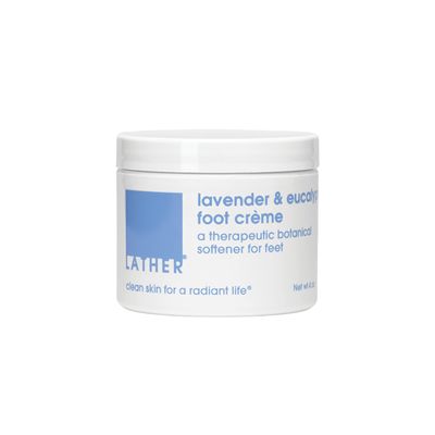 LATHER Foot Cream - Moisturizing &amp; Nourishing Cracked Heel Repair for Smooth, Soft Feet - Pedicure Foot Spa - Aromatherapy Foot Lotion For Dry Cracked Feet - 4 Oz