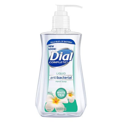 Dial Liquid Soap Anti-Bacterial White Tea 7.5 Ounce Pump (221ml) (Pack of 6)