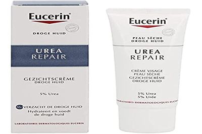 Eucerin 5% Urea Smoothing Face Cream, 50ml - Hydrating Moisturizer for Dry Skin, Dye-Free, Adult