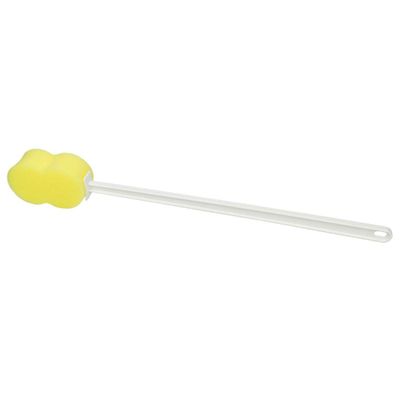 Sammons Preston Long Scrub Sponges, 22.5&quot; Long Handled Washer and Scrubber Tool with Polyfoam Contour Sponge, Bath and Shower Cleaning Aid, Extended Reacher for Limited Range of Motion
