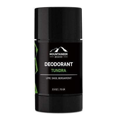 Mountaineer Brand All Natural Deodorant Stick by Mountaineer Brand | Stay Fresh With Safer Ingredients | 2.5 oz Tundra (Lime &amp; Sage)