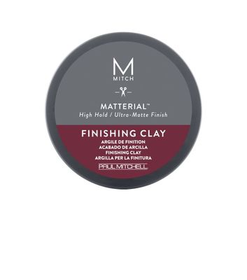 MITCH by Paul Mitchell Matterial Finishing Clay for Men, High Hold, Ultra-Matte Finish, For All Hair Types, 3 oz.