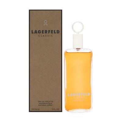 Karl Lagerfeld Paris Classic for Men Eau de Toilette Spray, 5 Ounce, Beige