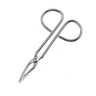 Motanar (2 Pack) Scissors Shaped Eyebrow Tweezers Clip - Flat Tip Tweezers Hair Plucker for Hair and Eyebrows Personal Care Multicolor (Silver & Straight)