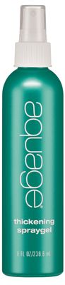 AQUAGE Thickening Spraygel, Firm-Hold Styling Spray with Ultraflex Polymer Technology, Thickens &amp; Strengthens Fine, Thin Hair That Lacks Body &amp; Vitality, 8 Fl Oz