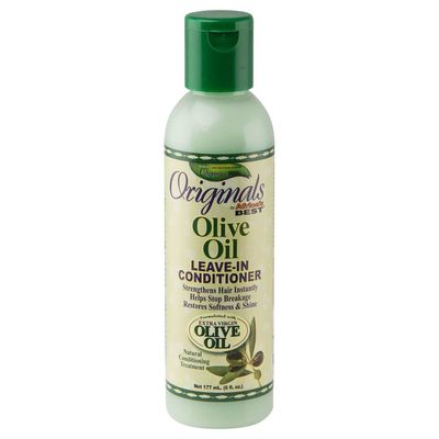 Originals by Africa&#39;s Best Olive Oil Leave-In Conditioner, Stop Breakage and Strengthen Hair Instantly, Restores Shine, Moisturizing, Strengthening, Revitalizing, 6 oz