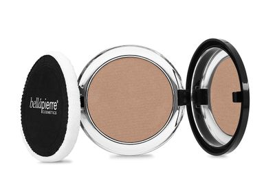 bellapierre Compact Mineral Bronzer | Beautifully Warms for a Sun Kissed Glow | Infused with Nourishing Jojoba | Non-Toxic &amp; Paraben Free Formula - Pure Element - 0.35 Oz