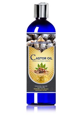 Ancient Health Remedies Organic Castor Oil - Cold Pressed, Unrefined, Pure Carrier Oil for Hair Growth, Skin Moisturizing &amp; Softening (16 oz)
