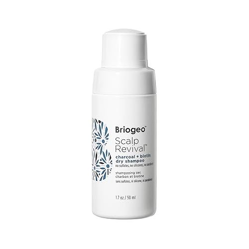 Briogeo Scalp Revival Dry Shampoo Powder, Clarifying Shampoo Scalp Cleanser for Dry Scalp &amp; Itchy Scalp, Scalp Treatment with Tea Tree Oil for Hair, Travel Size Dry Shampoo, Detox Shampoo, 1.7 fl oz