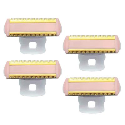 4PCS Women Shaver Replacement Heads Compatible with Finishing Touch Flawless Body Rechargeable Ladies Shaver Hair Remover Heads (Pack of 4)