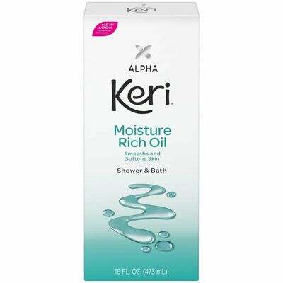 Alpha Keri Shower &amp; Bath Moisture Rich Oil 16 oz (Pack of 3)