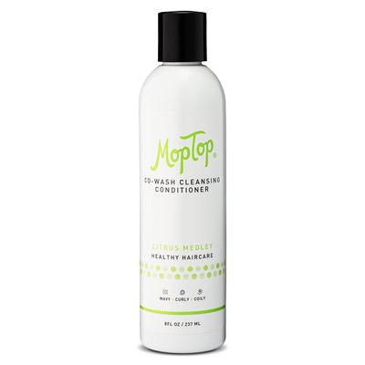 MopTop Cowash Cleansing Conditioner, Wavy, Curly &amp; Kinky-Coily, Color Treated &amp; Natural Hair Moisturizer, made w/Aloe, Sea Botanicals &amp; Honey reduces Frizz, increases Moisture &amp; Manageability