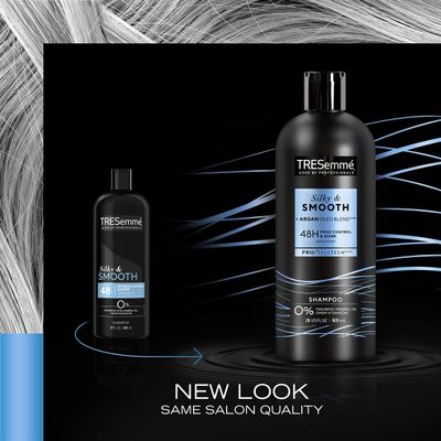 TRESemm Silky &amp; Smooth Anti-Frizz Shampoo For Frizzy Hair Formulated With Pro Style Technology 28 Fl Oz (Pack of 6)