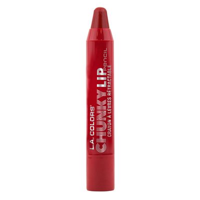 L.A. COLORS Chunky Lip Pencil, Deep Red, 0.04 Ounce