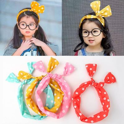 LOVEF Women Ladies Rockabilly Hair Bands Head Wrap Vintage Headbands Wired Retro Scarf 5 Pcs Random Color