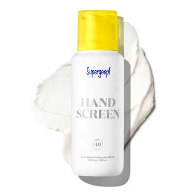 Supergoop! Handscreen SPF 40, 6.76 fl oz - Preventative, SPF Hand Cream For Dry Cracked Hands - Fast-Absorbing, Clean ingredients, Non-Greasy Formula - With Sea Buckthorn, Antioxidants &amp; Natural Oils