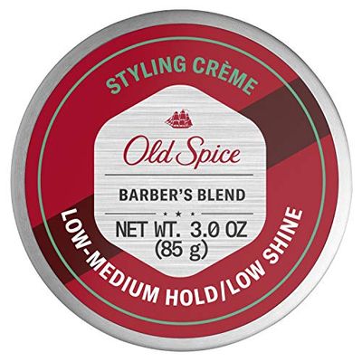 Old Spice Hair Styling Cream for Men, Low-Medium Hold/Low Shine, Barber&#39;s Blend Infused with Aloe, 3 Ounce