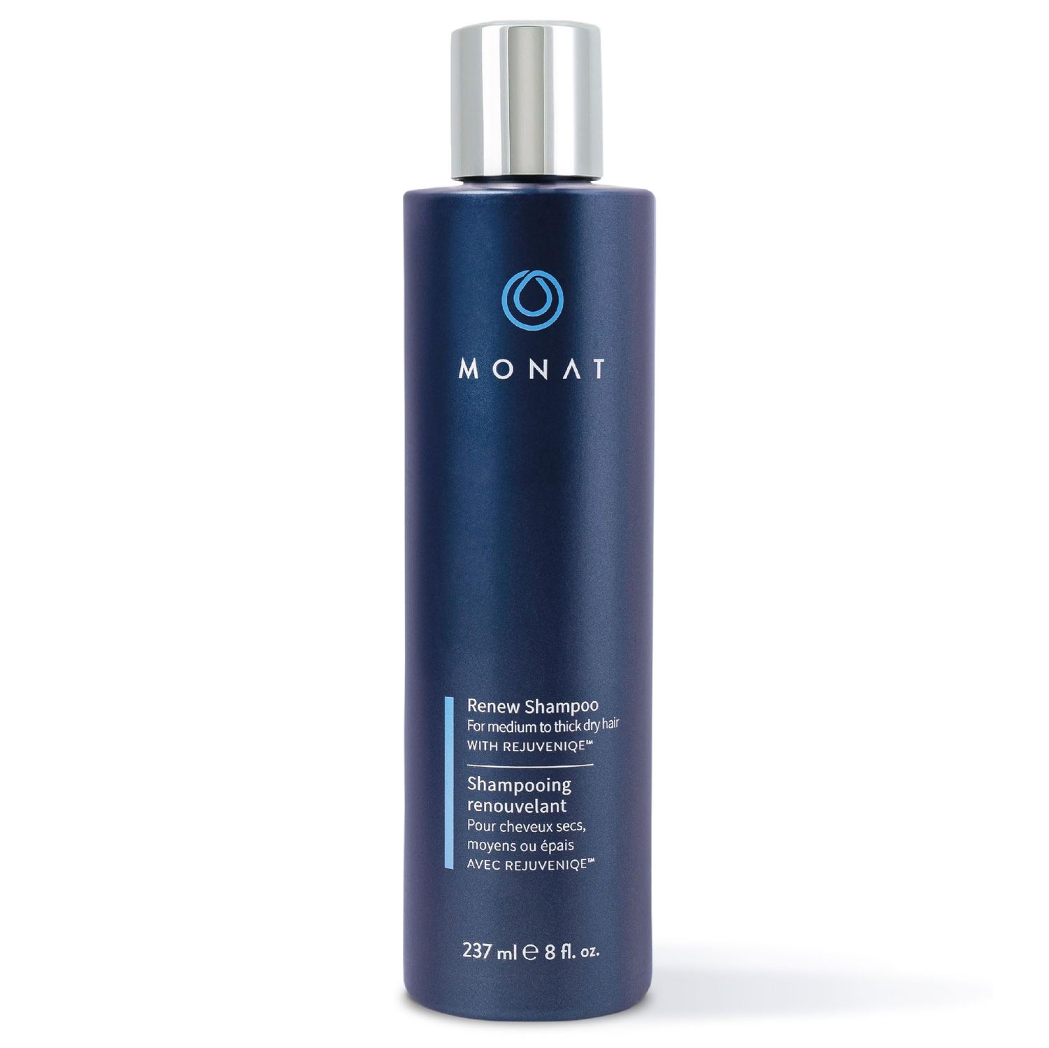MONAT Renew Shampoo Infused with Rejuveniqe - Moisturizing Shampoo w/Omega Fatty Acids for Medium to Thick Hair. Shine-enhancing, Ultra-hydrating Lather for Dry Hair - Net Wt. 237 ml / 8.0 fl. oz.