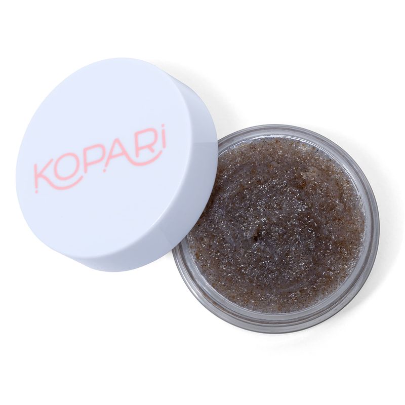 Kopari Coconut Lip Scrubby | Removes Dry Skin For Soft Lips | Volcanic Sand, Brown Sugar &amp; Crushed Coconut Shells Hydrate Exfoliating Lip Scrub Exfoliator Moisturizer Organic Coconut Oil Vanilla Vegan