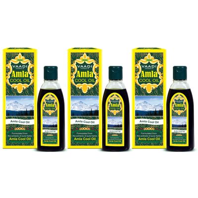 Vaadi Herbals Amla Oil - Brahmi Oil - Blend of Brahmi and Amla Herbal Oil(Pack of 3 X 6.76 Ounces)