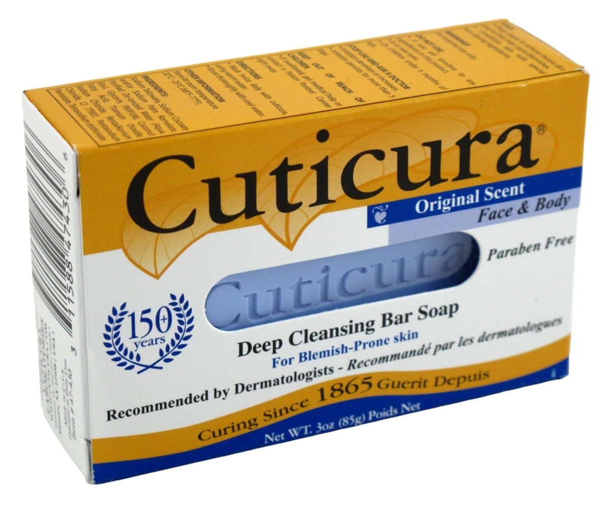 Cuticura Original Soap Bar 3 Ounce Box (88ml) (3 Pack)