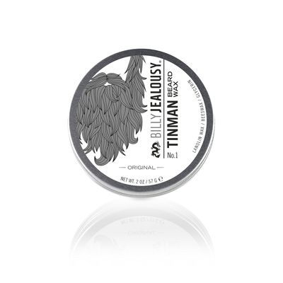 Billy Jealousy Tinman Beard Wax with Light Hold &amp; Matte Finish, Nourishing Beard Care Product Formulated with Natural Beeswax &amp; Glycerin for Soft, Tamed Facial Hair, 2 Oz