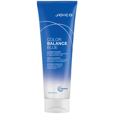 Joico Color Balance Blue Conditioner | For Lightened Brown Hair | Eliminate Brassy Orange Tones | Boost Color Vibrancy &amp; Shine | UV Protection | With Rosehip Oil &amp; Green Tea Extract | 8.5 Fl Oz
