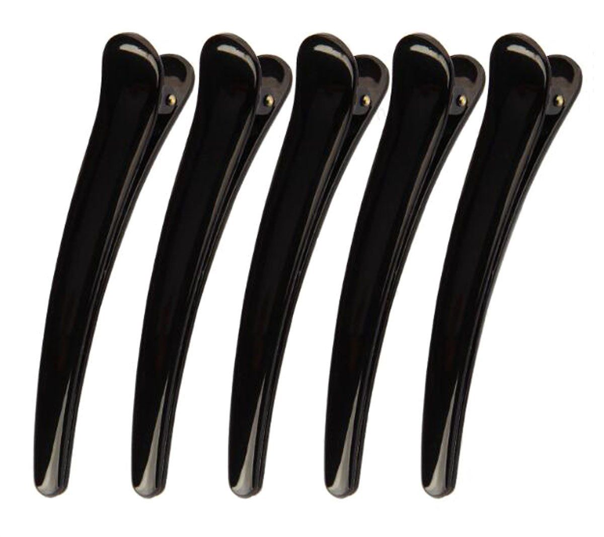 12 Pcs Black Duckbill Clips - DIY Tip Mouth Clip Spring Clip Hair Clips Hair Pins Handmade Headdress Accessories for Women (Length 12cm/4.72in)