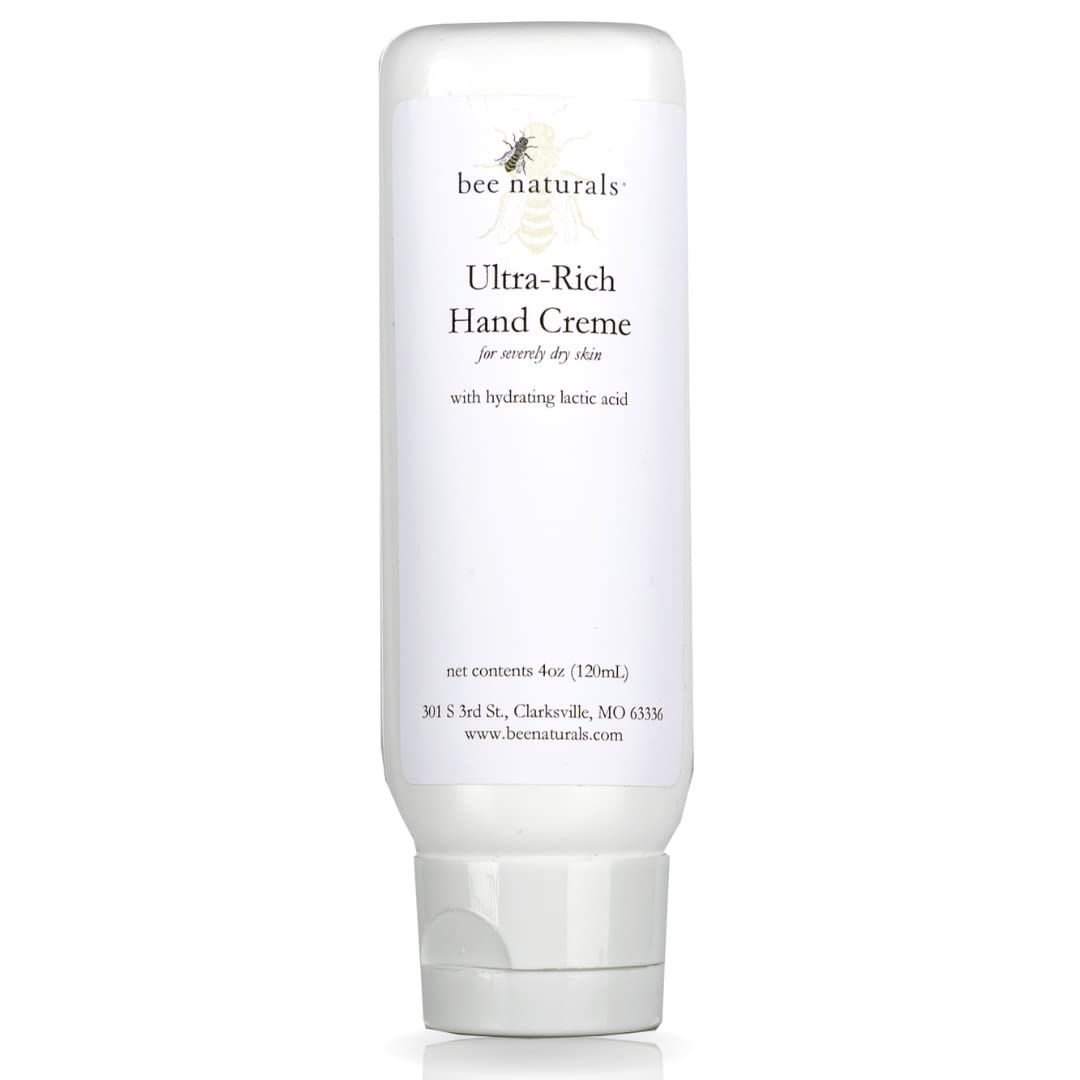 Bee Naturals Ultra-Rich Hand Cream - Transform Dry, Cracked Skin with Intense Hydration &amp; Repair - Coconut &amp; Avocado Oils + Beeswax for Luxuriously Smooth, Soft Hands