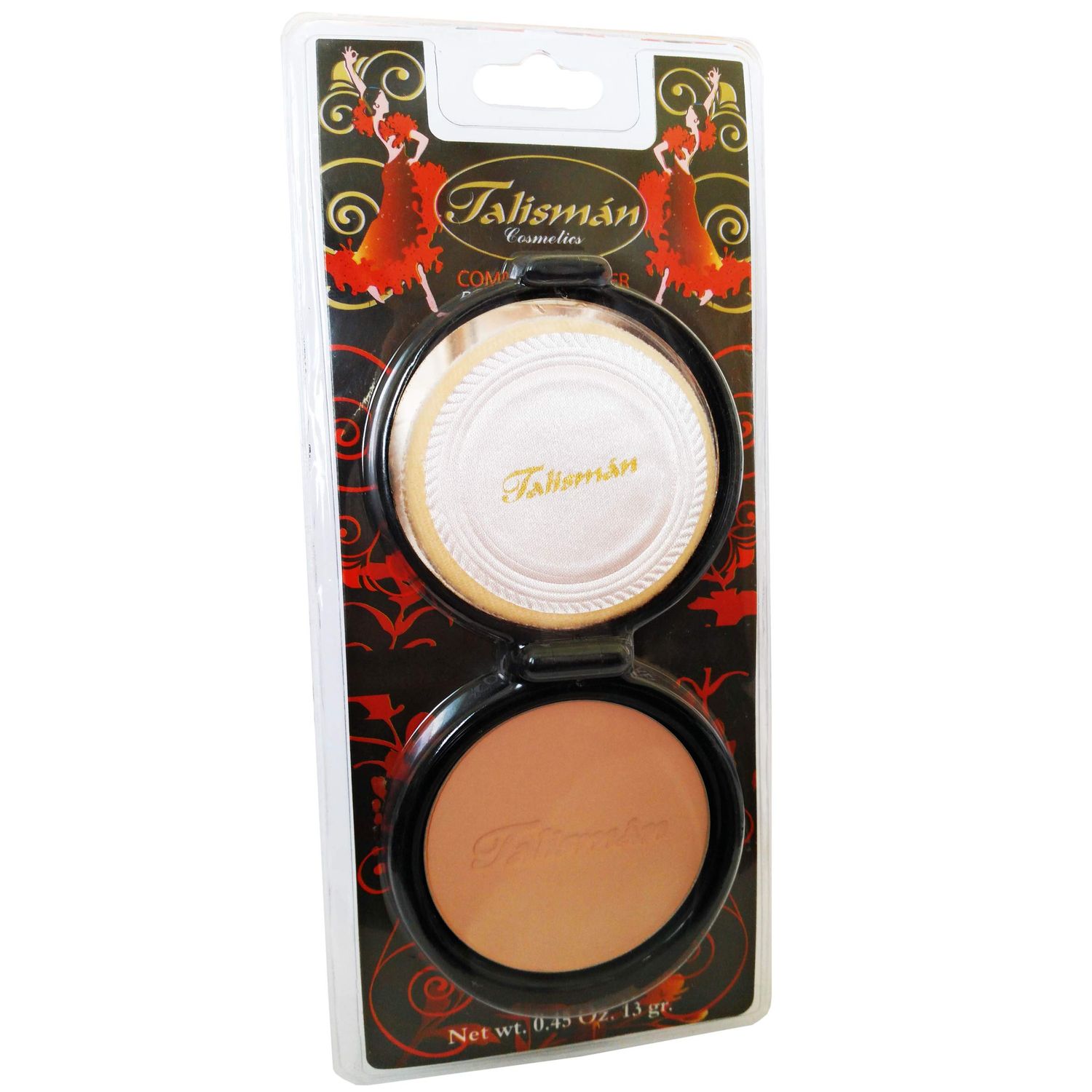 Talisman Cream Powder Natural .45 Oz. With Mirror-Polvo Crema Compacto Con Espej (Tostado)