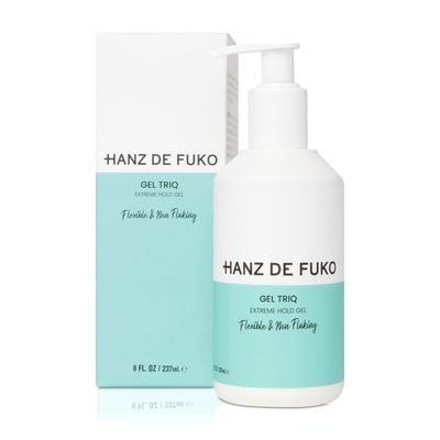 Hanz de Fuko Gel Triq - Premium Sugar Based Hair Styling Gel - Extreme Hold - Flexible and Non-Flaking Formula - 8 oz.