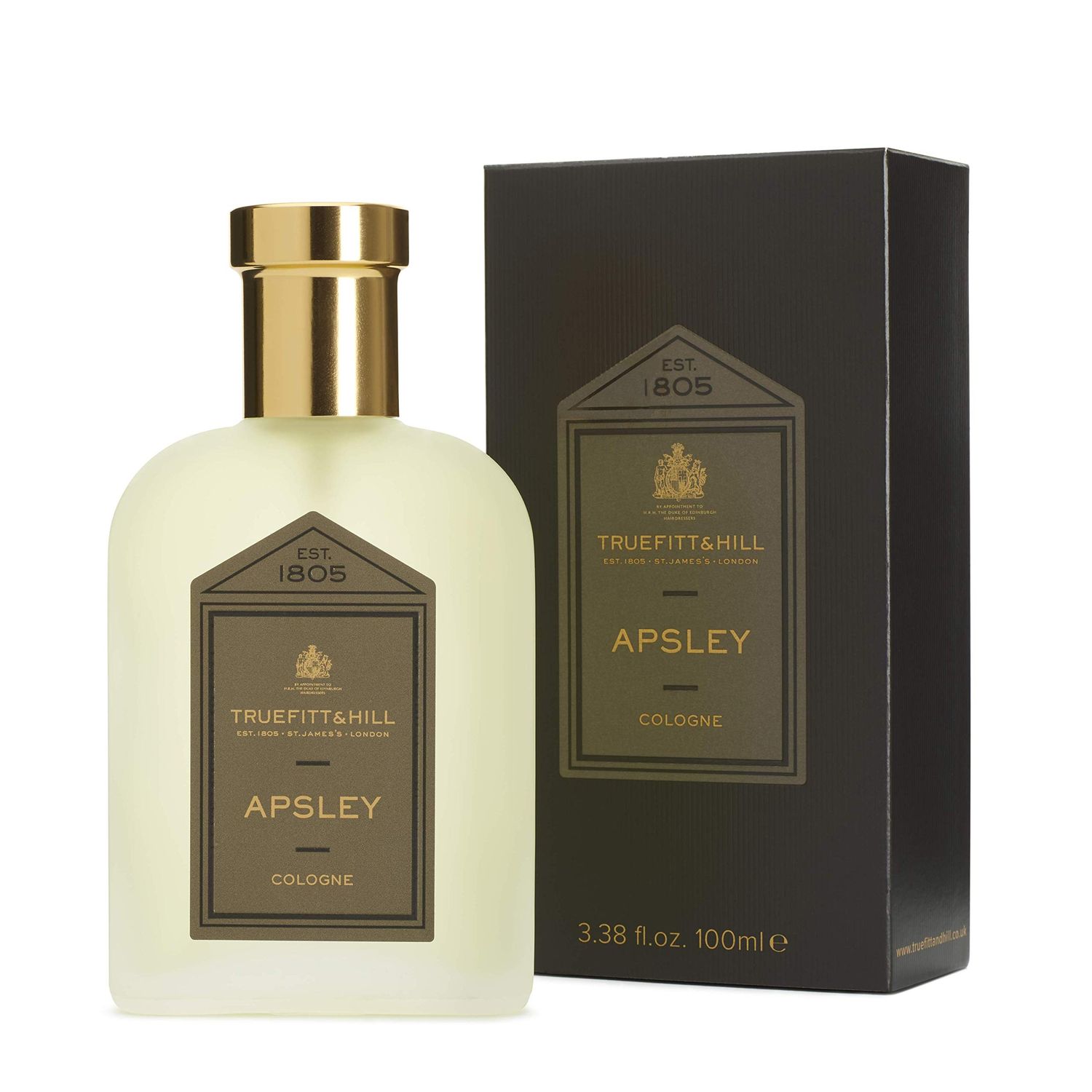 Truefitt &amp; Hill Luxury Cologne - Apsley - Premium Long-Lasting Spice and Wood Men&#39;s Fragrance Presented in a Beautifully Etched Traditional Atomizer Bottle - 3.38 oz.