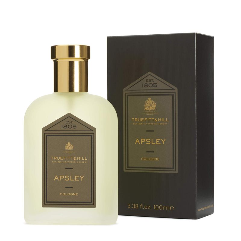 Truefitt &amp; Hill Luxury Cologne - Apsley - Premium Long-Lasting Spice and Wood Men's Fragrance Presented in a Beautifully Etched Traditional Atomizer Bottle - 3.38 oz.