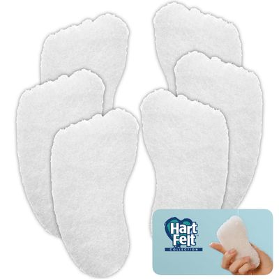 HartFelt Foot Exfoliating Sponge | Chemical-Free Foot Scrubbers for Smooth &amp; Soft Feet | Gentle Sponge Pad for Callus Removal, Dead Skin &amp; Cleansing | Made in USA - 6 Count