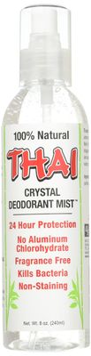 Thai Deodorant Stone Crystal Deodorant Mist, 8 Oz (Pack of 6)