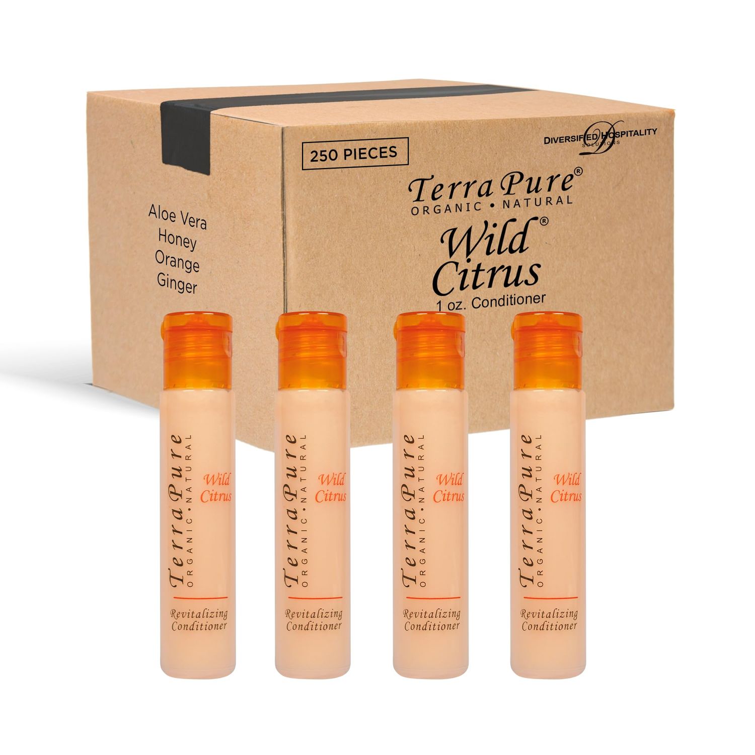 Terra Pure Wild Citrus Conditioner, Travel Size Hotel, 1 oz (Case of 250)