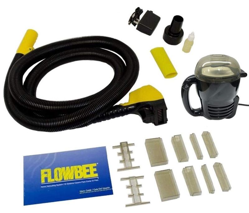 Flowbee Home Haircutting System with Flowbee Super Mini-Vac - Clipper Head/Hose, Vacuum &amp; Accessories Included.