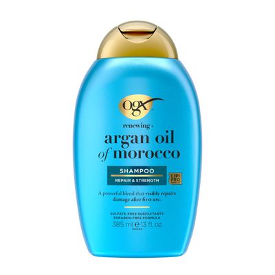 OGX Renewing Argan Oil of Morocco Shampoo, 13 fl. Oz - Hydrating, Moisturizing &amp; Damage Repairing Shampoo for Dry, Damaged Hair, Paraben &amp; Sulfate Free Surfactants