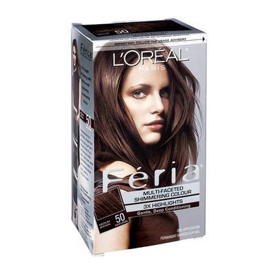 L&#39;Oreal Paris Feria Multi-Faceted Shimmering Colour, Medium Brown [50] (Pack of 2)