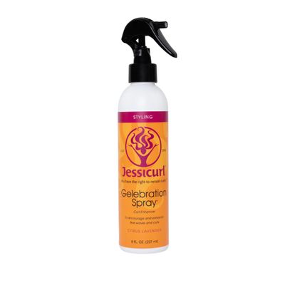 Jessicurl, Gelebration Spray, Citrus Lavender, 8 Fl oz. Curl Enhancer for Fine Hair with Flaxseed Extract, Curl Styler for Wavy Hair, Curly Hair Products